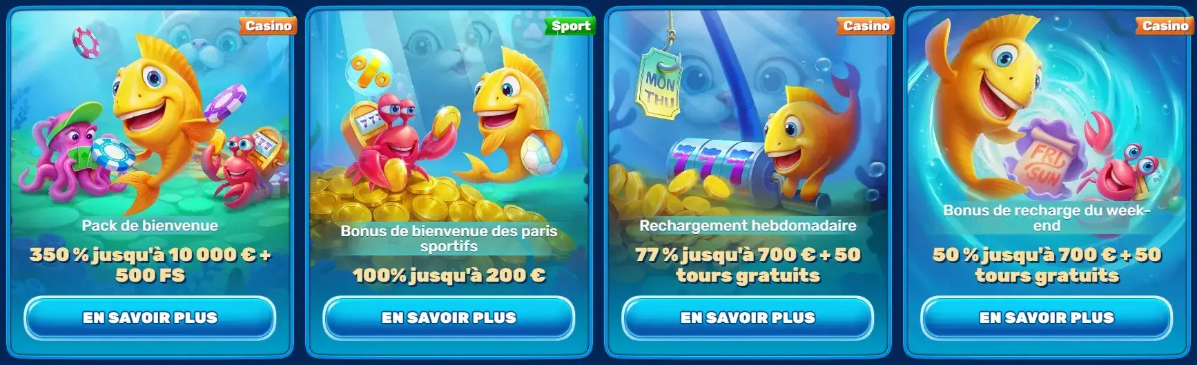 Bonus de bienvenue